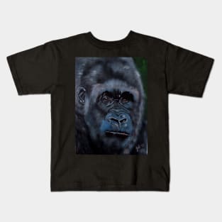 Gorilla Contemplating - Gorilla Head Kids T-Shirt